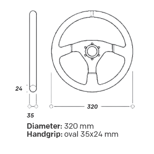 OMP Volante 320 Alu S/SP • Cri Helmet Shop